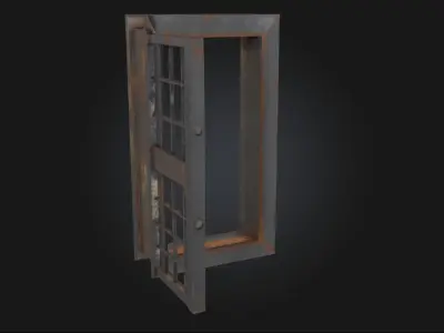 Iron Gate Opening Decorative Entryway 3D model