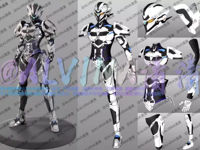 NANOCORE Balder Armor - DIY Cosplay Pepakura Foam Template Low-poly 3D model