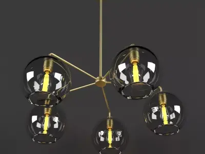 Sculptural Glass Globe 3D model