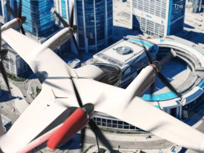  Flying Air Taxi Toyota eVTOL 