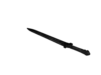 SciFi Fantasy Runic Energy Sword Low-poly 3D model