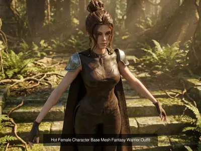 Ultimate Female Hot Fantasy Warrior Collection 7Model MegaBundle 3D Model Pack