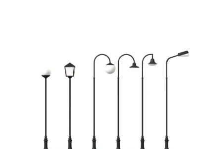 Lampu Taman Modular Outdoor Garden Lighting 3D model