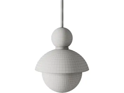 Savie wood pendant 3D model