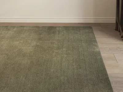 Carpet set 3103 - Wool Green Rug - 4k 3D model