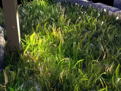 grass light set 3D model