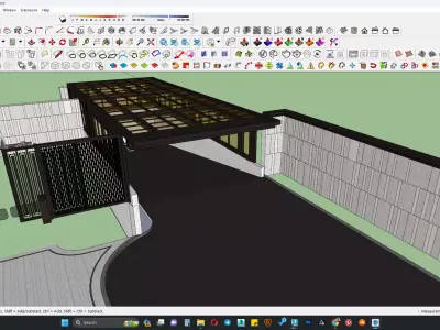 Basement entrance 3d model 3D model