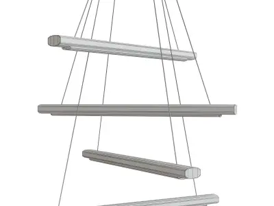 Grilli YORK - 740502  Pendant lamp low poly 3d model Low-poly 3D model