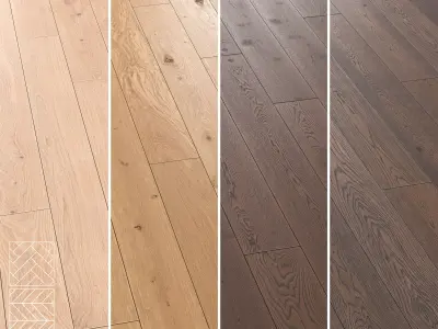 Boen Oak Parquet Flooring - Herringbone-Chevron- Linear-Set of 5 Texture