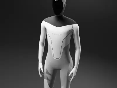 Tesla Bot Low Poly Low-poly 3D model