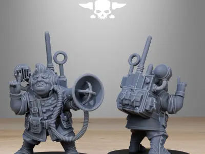 GrimGuard Skulldart Trappers 3D print model