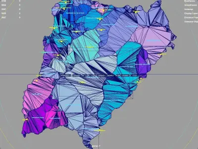 Corrientes  Argentina map region geography political geographic 3D model