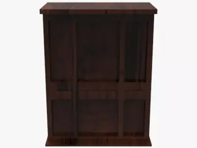 Floor Shelf Low-poly 3D model