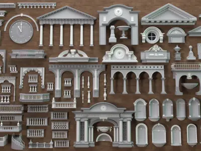  Building Facade Collection 7 - 88 pieces 