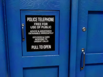 TARDIS Low-poly 3D model