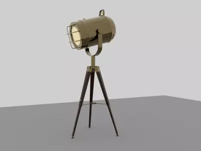 Tripod Floor Lamp 3D model shop