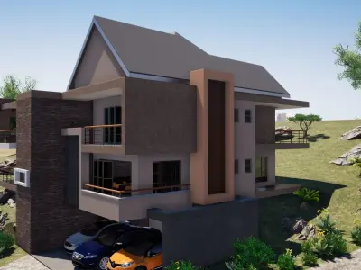 Four Bedroom Residential 3D model