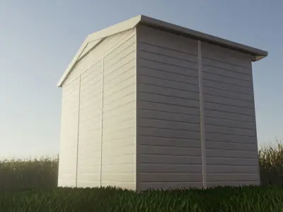 Low-Poly Garden Shed Low-poly 3D model