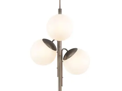 Untitled three spheres hanging from light fixture 3D model