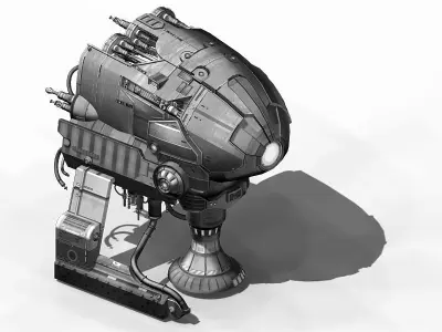 Guardian - Battery 01 3D model