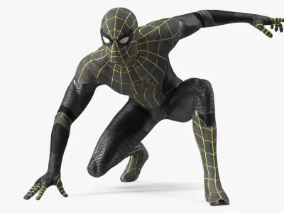  Spiderman Black Suit Poses Collection 