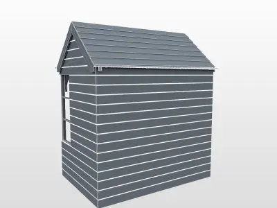 Rural Bus Shelter 3D model