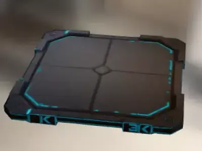 Floor Panel  Low-poly 3D model