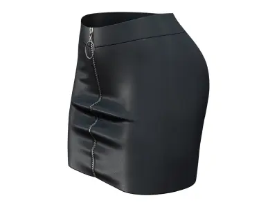 Leather Skirt Low-poly 3D model