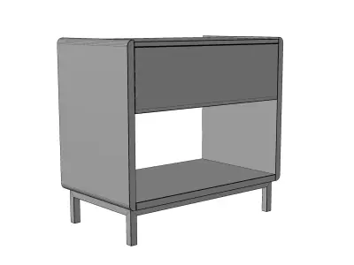 Modern Nightstand 2 3D model