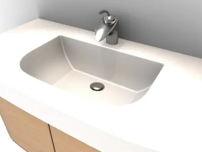 Wash Basin stand 3D model