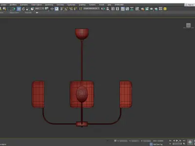 MM Lampadari Leaf 4 light Low-poly 3D model