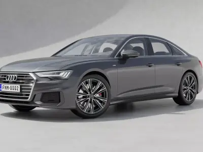 Audi A6 2020-2022 3d model fully detailed High poly HQ interior 3D model