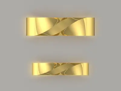 couple ring set cr0004 3D print model