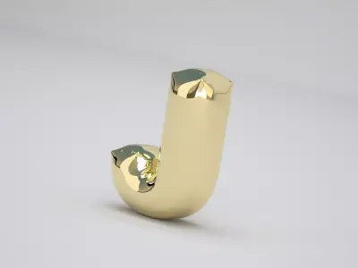 J Balloon Gold 3D model