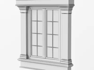 Architectural Classic Window 3D Model 6 3D model