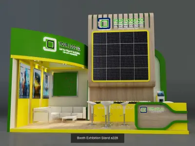Booth Exhibition Stand G34 3D Model Pack