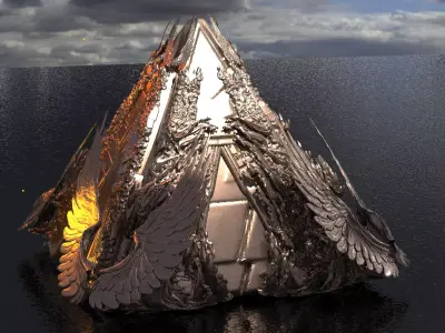 Ramesees afterlife pyramid 3D model