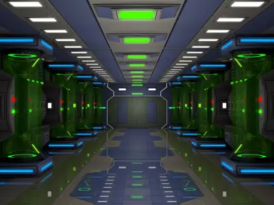 Sci Fi Corridor  3D model