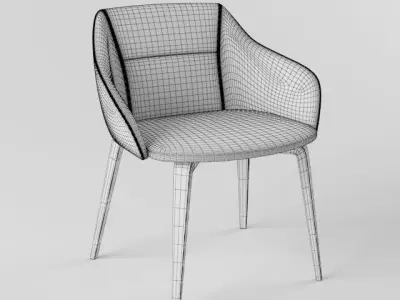 Harley Dining Chair Free 3D model