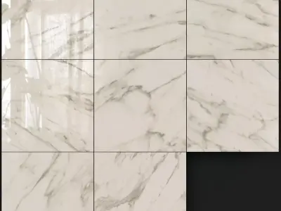 ABK Sensi Calacatta Select Lux 600x600 3D model