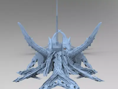 Kraken Under Ocean Temple 2 3D model
