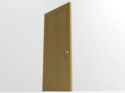 Door 2 interior in tan 3D model