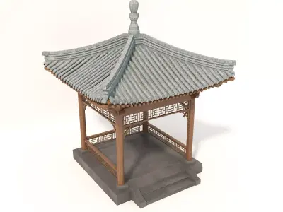 Wooden Gazebos 3 3D model