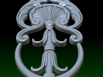 Big pattern on door 3D print model