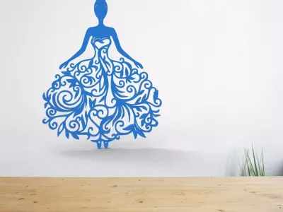 BRIDE WALL FRAME ART  3D print model