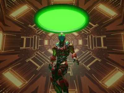 Cyber Venom Low-poly 3D model