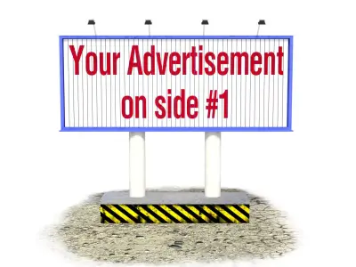 Animated Rotating Billboard 3D model