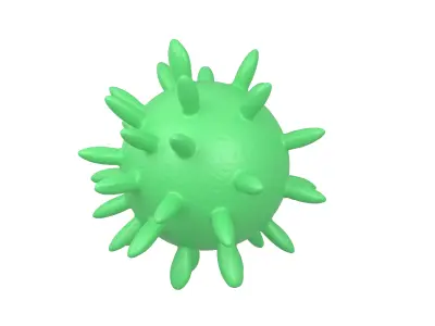 Virus v4 004 Low-poly 3D model