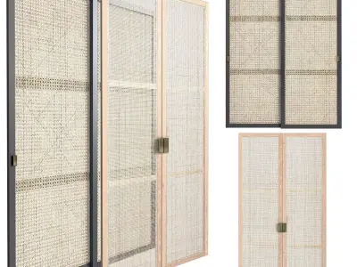 Shutters door 3D model