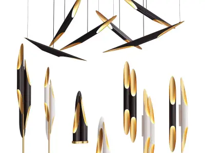 Delightfull Coltrane Collection - 5 types 3D model